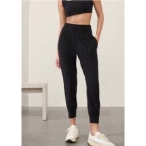 Athleta Salutation Jogger Black Size Small Soft Powervita Pants #531288